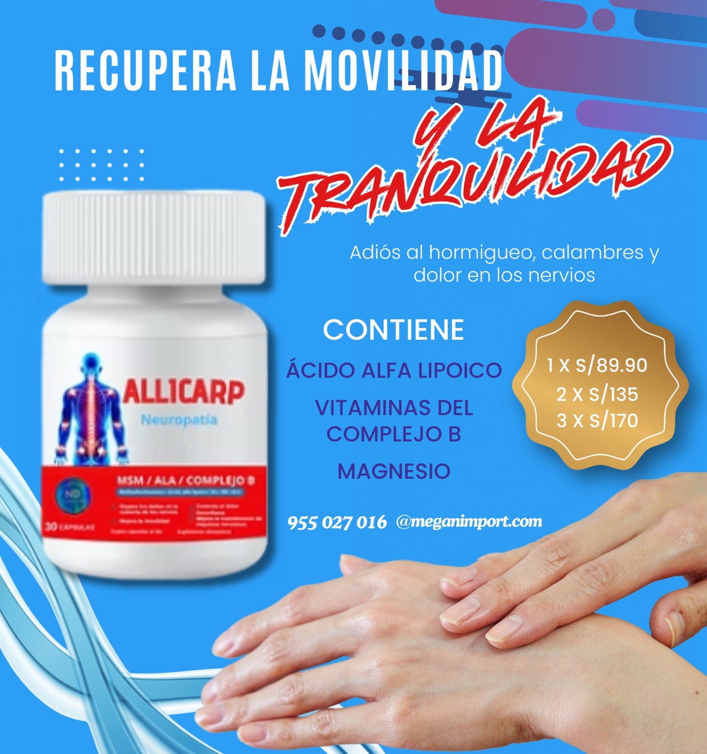 ALLICARP⭐⭐⭐⭐⭐Apoya a la salud de los nervios