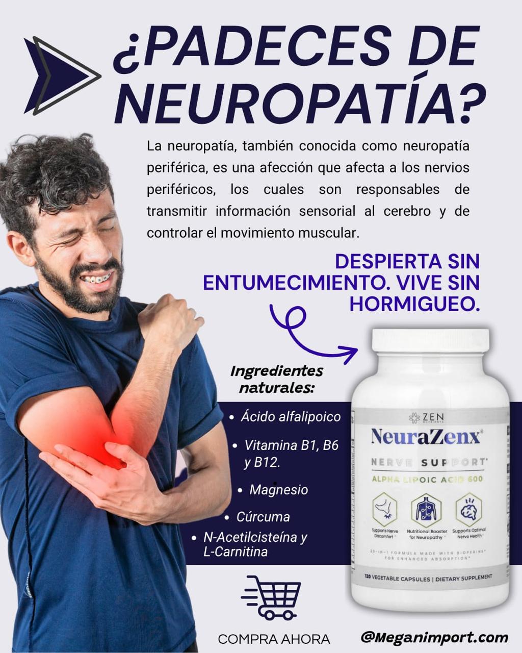 NEURAZENX ⭐⭐⭐⭐⭐Apoya a la salud de los nervios