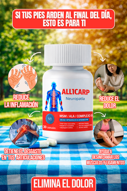 ALLICARP⭐⭐⭐⭐⭐Suplemento y Apoyo a la salud de los nervios