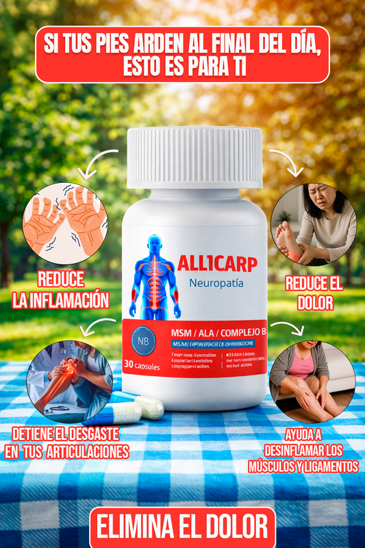 ALLICARP⭐⭐⭐⭐⭐Apoya a la salud de los nervios