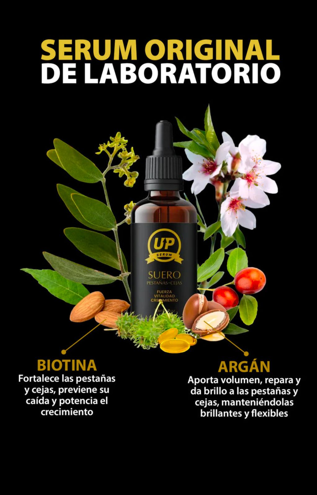 SERUM UP PRO ™ ⭐⭐⭐⭐⭐ Alargador de pestañas y cejas