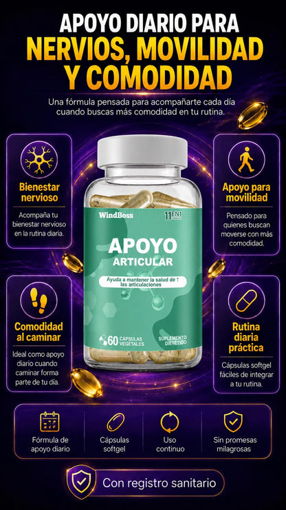 APOYO ARTICULAR™ ⭐⭐⭐⭐⭐ Reduce el dolor muscular y de ciática