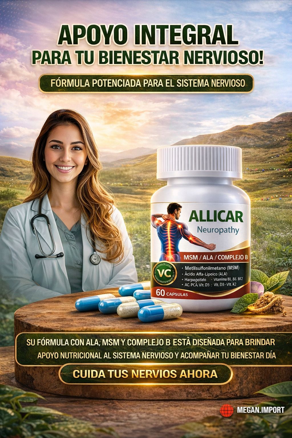 ALLICARP⭐⭐⭐⭐⭐Apoya a la salud de los nervios