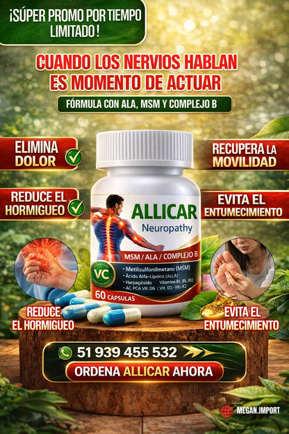 ALLICARP⭐⭐⭐⭐⭐Apoya a la salud de los nervios