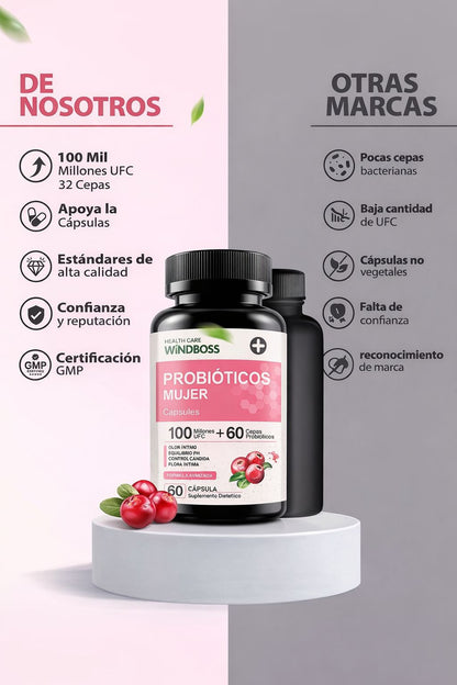 PROBIOTICOS MUJER⭐⭐⭐⭐⭐  Equilibra tu bienestar desde adentro