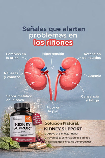 KINDEY SUPPORT™ ⭐⭐⭐⭐⭐ Apoyo para la función renal y sentirte más ligero.