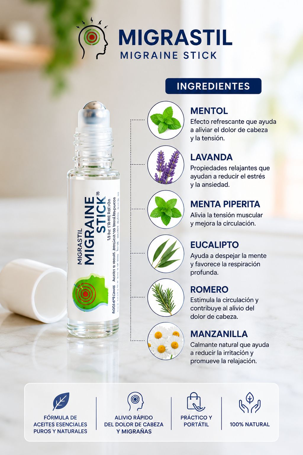Migraine Rain Stick™ | Frescura y Bienestar en Segundos