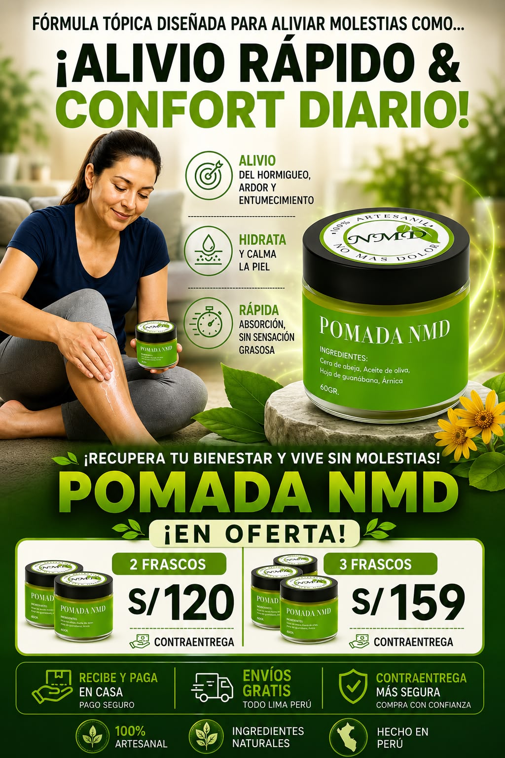 POMADA NMD™ ⭐⭐⭐⭐⭐Alivia los sintomas de la neuropatia