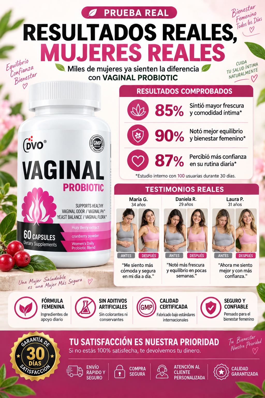 PROBIOTICOS MUJER⭐⭐⭐⭐⭐  Equilibra tu bienestar desde adentro