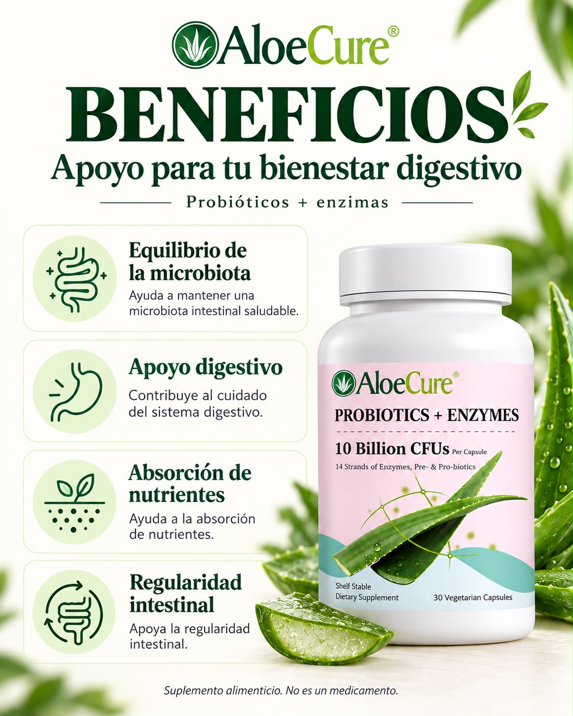ALOECURE™ ⭐⭐⭐⭐⭐ Alivia los malestares estomacales