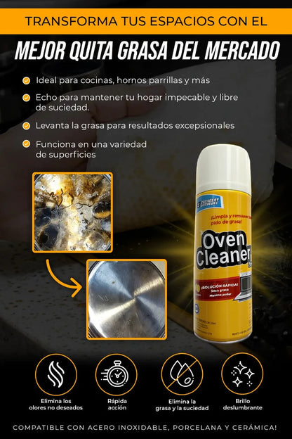 OVEN CLEANER ™ ⭐⭐⭐⭐⭐ESPUMA QUITA GRASA