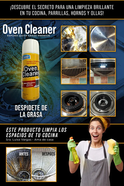 OVEN CLEANER ™ ⭐⭐⭐⭐⭐ESPUMA QUITA GRASA